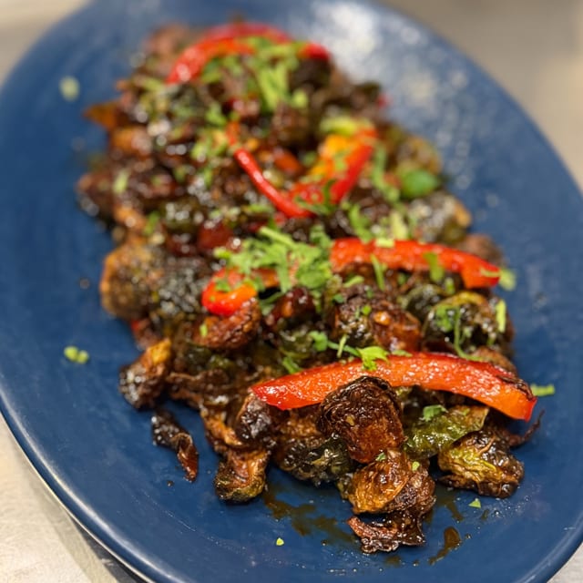 Crispy Brussels.